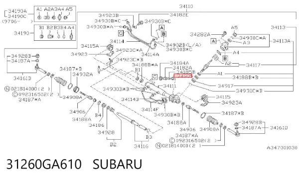  31260GA610 Subaru