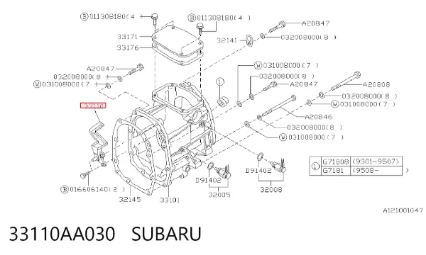  33110AA030 Subaru