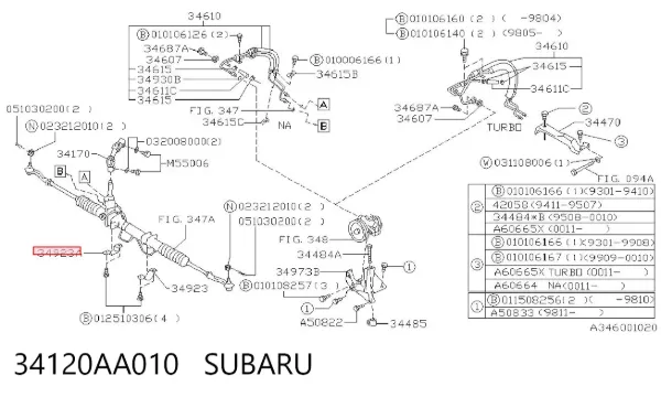  34120AA010 Subaru