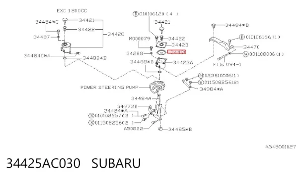 34425AC030 Subaru