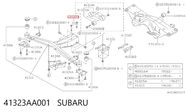  41323AA001 Subaru