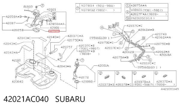  42021AC040 Subaru