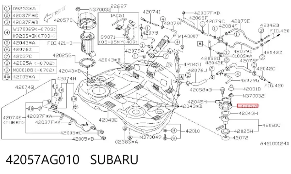  42057AG010 Subaru