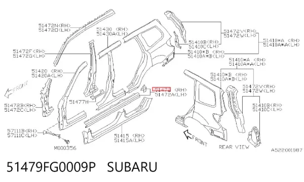  51479FG0009P Subaru