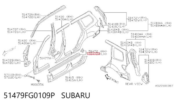  51479FG0109P Subaru