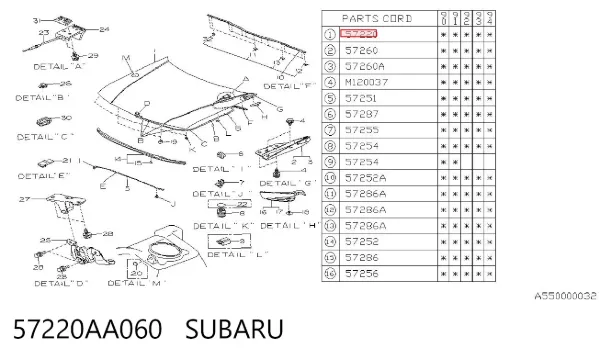 Capota Subaru Legacy I