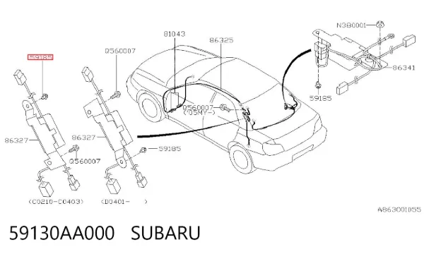  59130AA000 Subaru