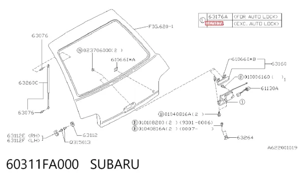  60311FA000 Subaru