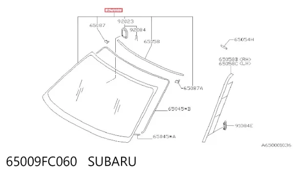 Pára-brisas Subaru Forester I