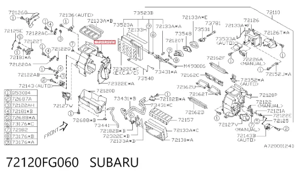  72120FG060 Subaru
