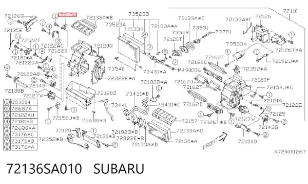  72136SA010 Subaru