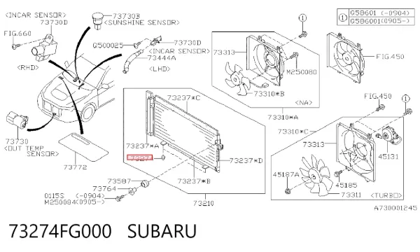  73274FG000 Subaru