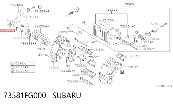  73581FG000 Subaru