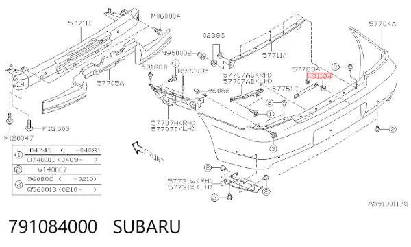  791084000 Subaru