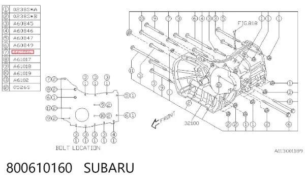  800610160 Subaru