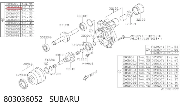  803036052 Subaru