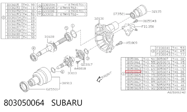  803050064 Subaru