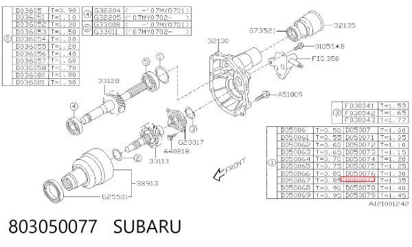  803050077 Subaru