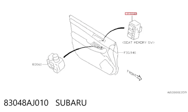  83048AJ010 Subaru