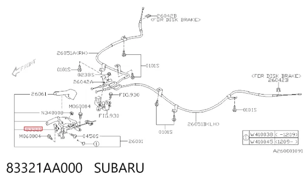  83321AA000 Subaru