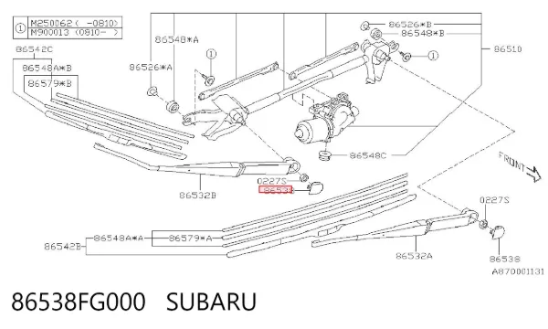  86538FG000 Subaru