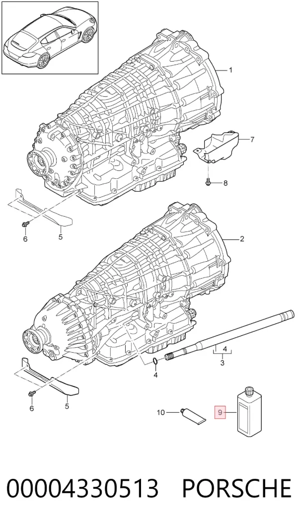 Óleo de transmissão 00004330513 Porsche