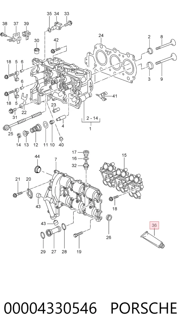Selante de silicone 00004330546 Porsche
