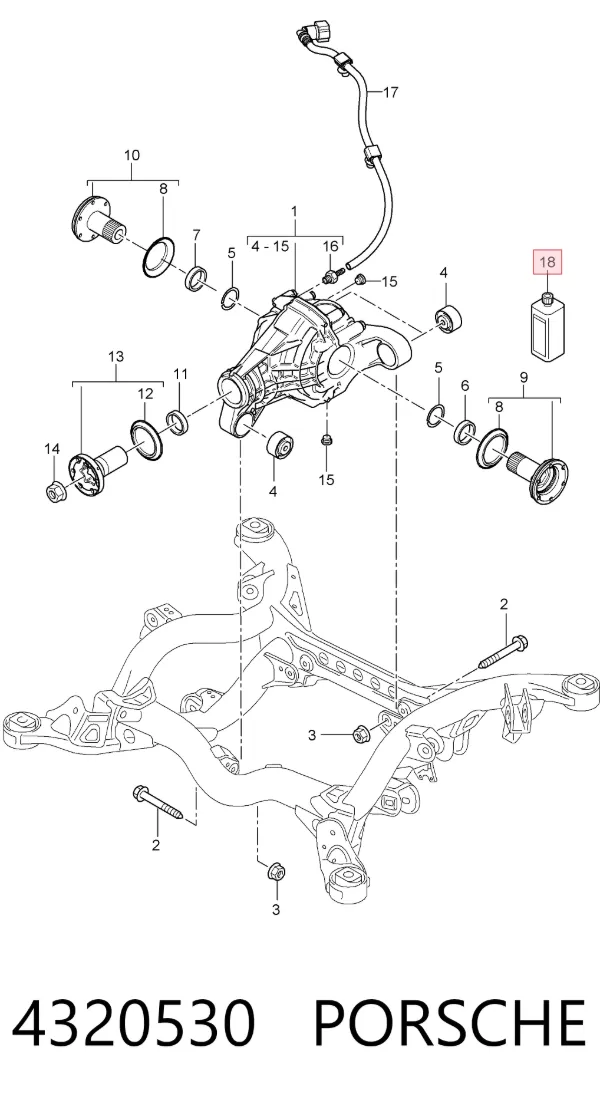 Óleo de transmissão 4320530 Porsche