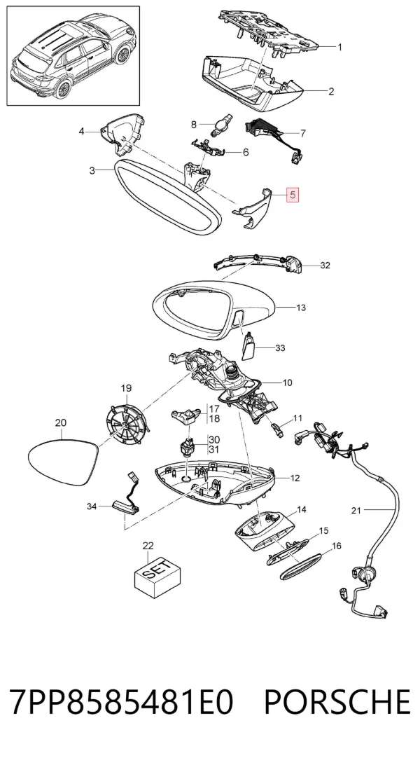  7PP8585481E0 Porsche