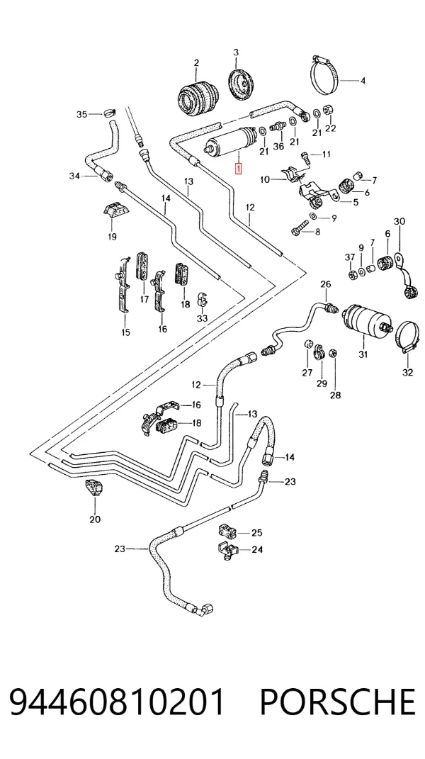 Bomba de combustível principal 94460810201 Porsche
