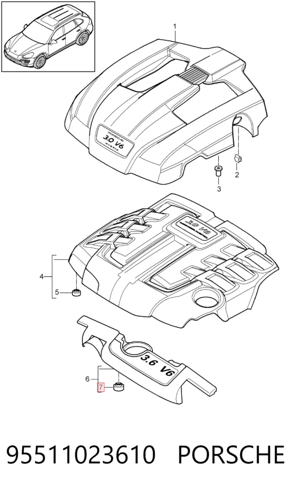  95511023610 Porsche