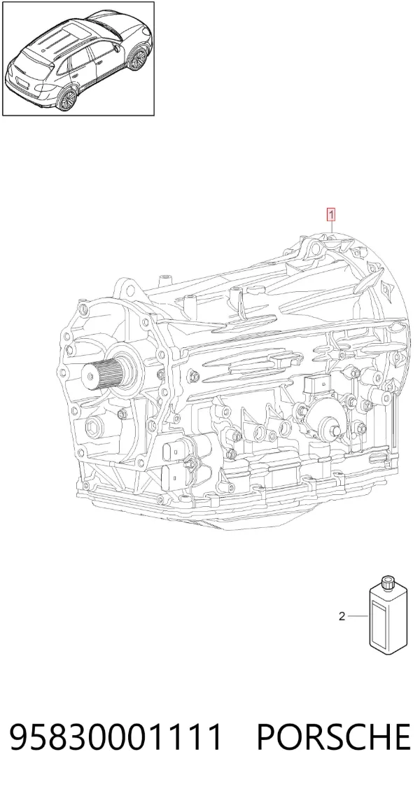 Caixa Automática de Mudança montada Porsche Cayenne II