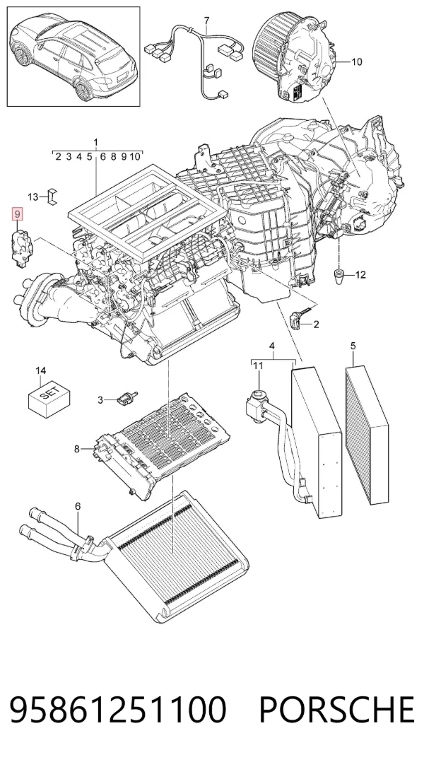  95861251100 Porsche
