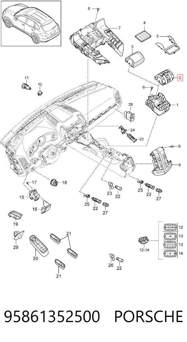  95861352500 Porsche