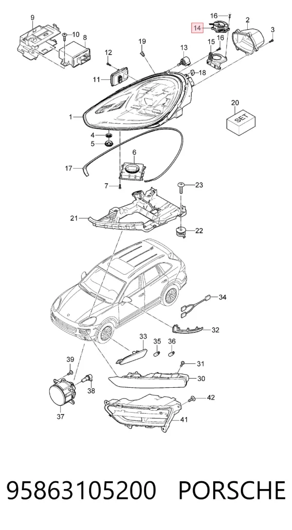  95863105200 Porsche