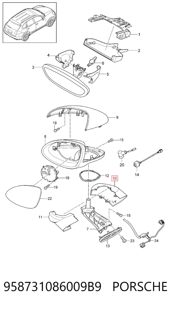  958731086009B9 Porsche