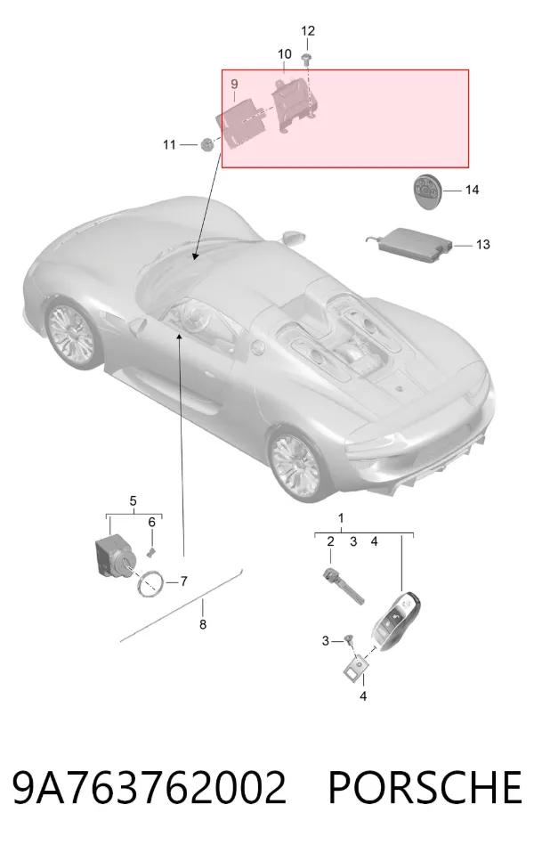  9A763762002 Porsche