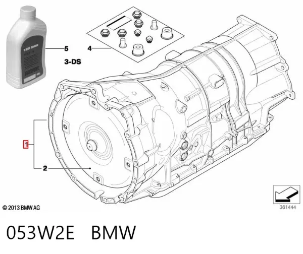 Caixa Automática de Mudança montada 053W2E BMW
