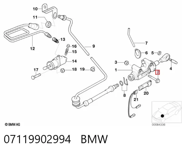 Parafuso de cabeça de motor (CBC) 07119902994 BMW