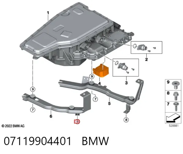 Parafuso 07119904401 BMW