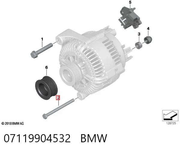 Parafuso de cabeça de motor (CBC) 07119904532 BMW