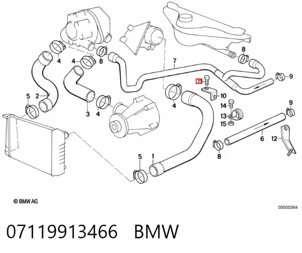Parafuso de cabeça de motor (CBC) 07119913466 BMW