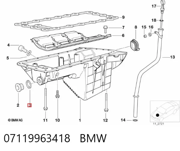 Anel de tubo de admissão do silenciador 07119963418 BMW