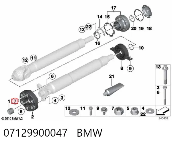 07129900047 BMW