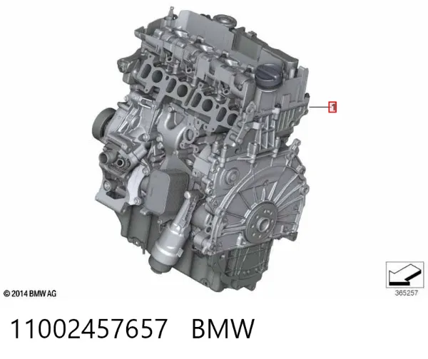 Motor montado 11002457657 BMW