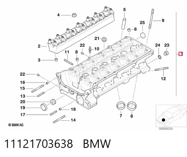 Cabeça de motor (CBC) BMW 5 E34