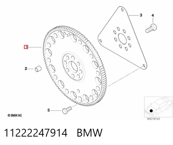 Volante de motor 11222247914 BMW