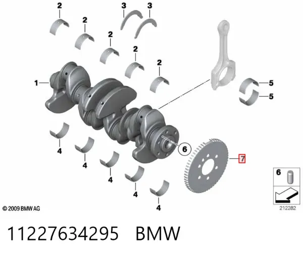 Sensor de efeito Hall 11227634295 BMW