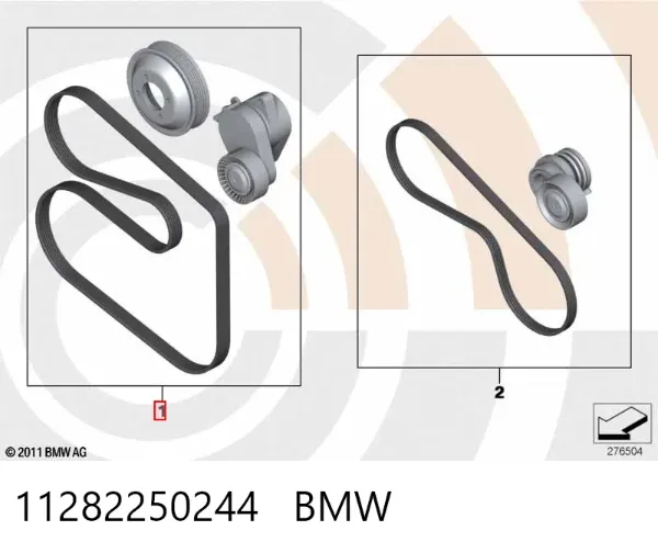 Correia dos conjuntos de transmissão, kit 11282250244 BMW