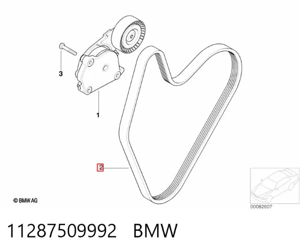 Correia dos conjuntos de transmissão 11287509992 BMW